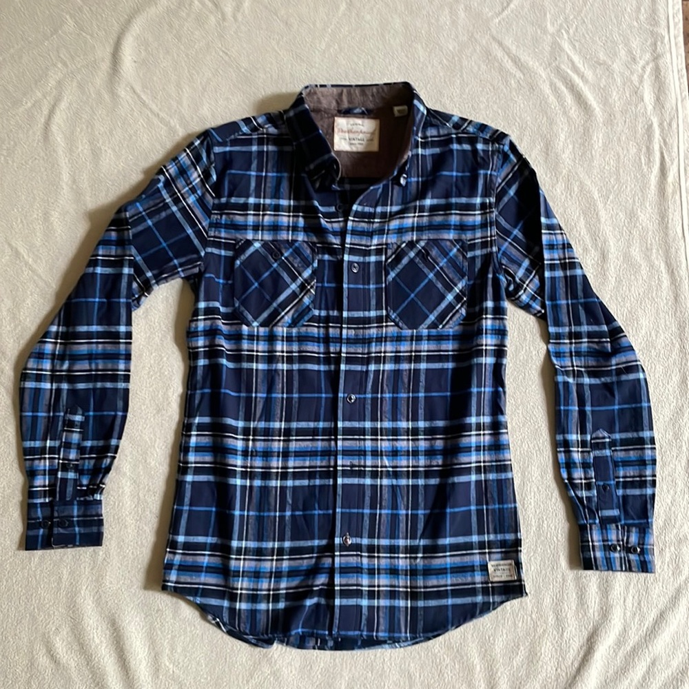 S MENS Weatherproof blue flannel